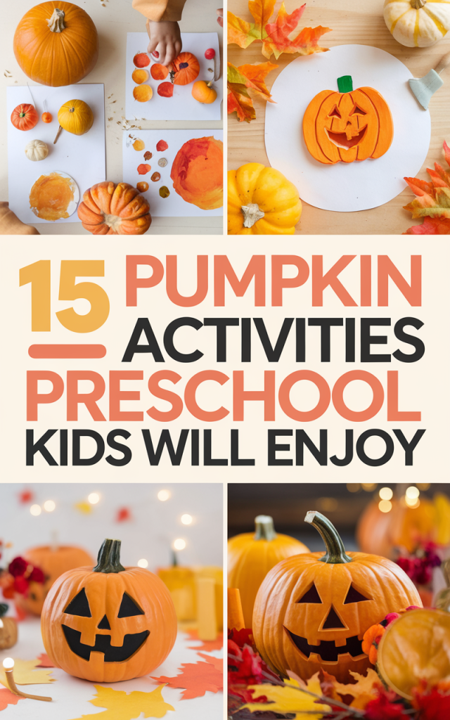 15 Pumpkin Activities Preschool Kids Will Enjoy 1