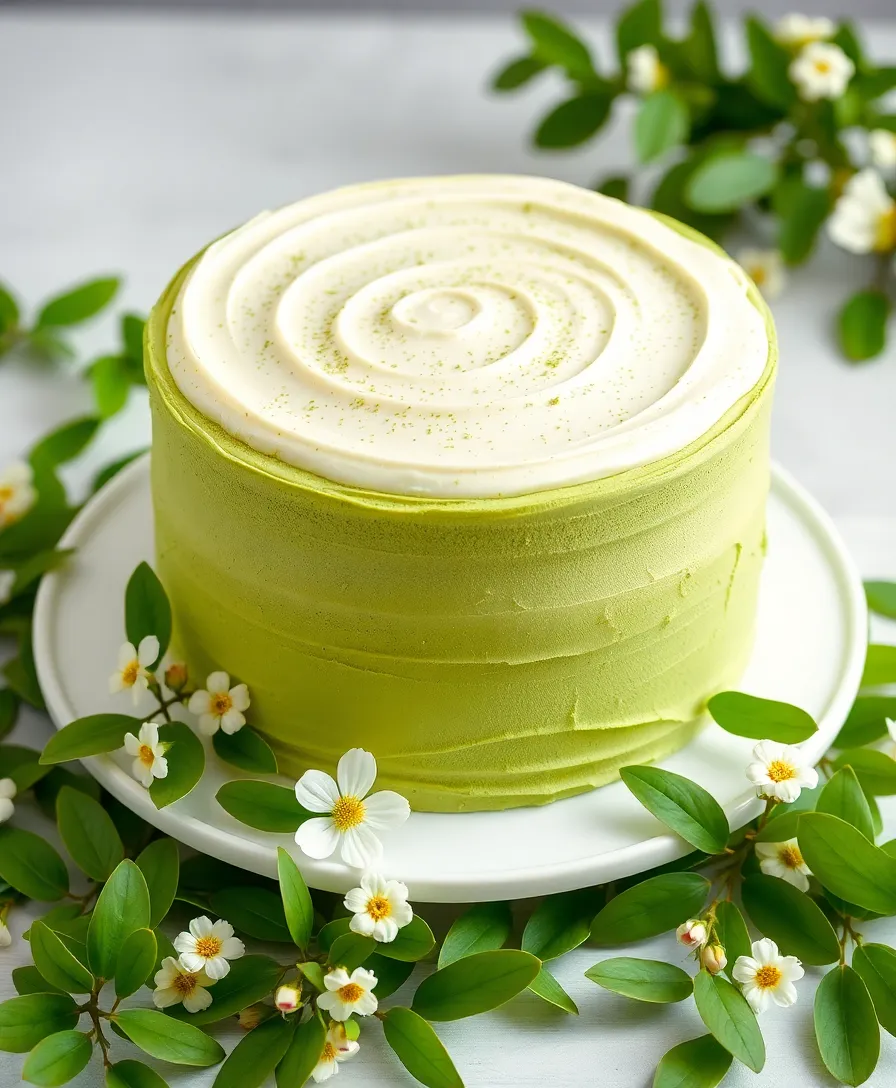 21 Gorgeous Easter Cakes You’ll Want to Bake This Spring! 17 21 Gorgeous Easter Cakes You’ll Want to Bake This Spring! - 14. Matcha Green Tea Cake