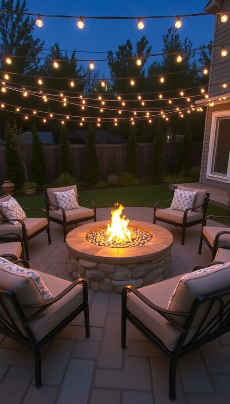 21 Extremely Beautiful Landscaping Design Ideas That Will Transform Your Yard! - 5. Modern Fire Pit Area