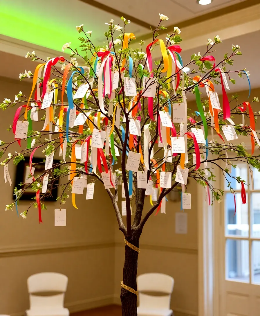 21 Heartfelt Memorial Service Decorations That Will Honor Your Loved One's Memory 11 21 Heartfelt Memorial Service Decorations That Will Honor Your Loved One's Memory! - 8. Tribute Tree