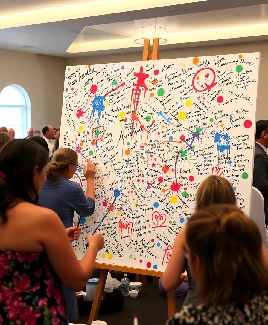 21 Heartfelt Memorial Service Decorations That Will Honor Your Loved One's Memory 17 21 Heartfelt Memorial Service Decorations That Will Honor Your Loved One's Memory! - 14. Artistic Tribute Canvas