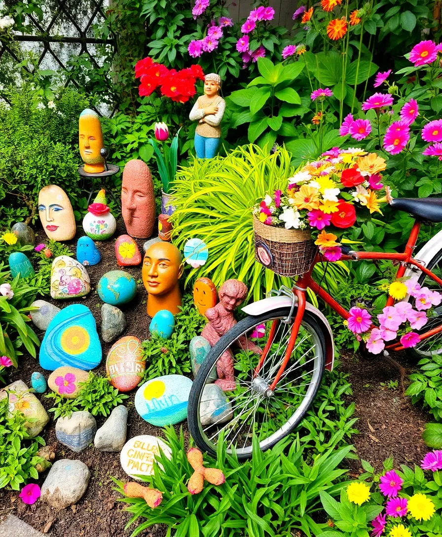 21 Whimsical Garden Whimsy Ideas That Will Spark Joy 5 21 Whimsical Garden Whimsy Ideas That Will Spark Joy (You Won't Believe #7!) - 2. Colorful Garden Art