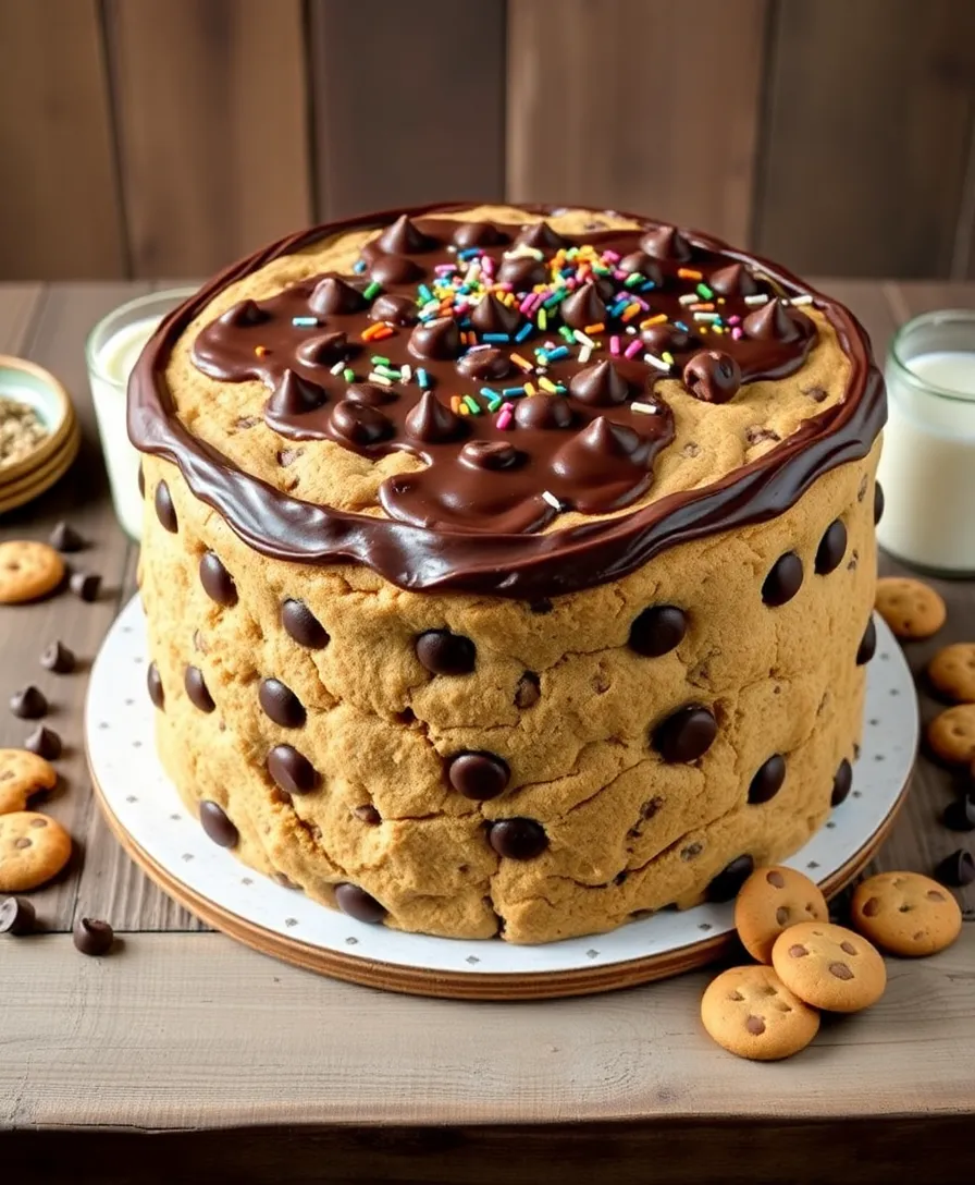 21 Gorgeous Easter Cakes You’ll Want to Bake This Spring! 14 21 Gorgeous Easter Cakes You’ll Want to Bake This Spring! - 11. Chocolate Chip Cookie Cake