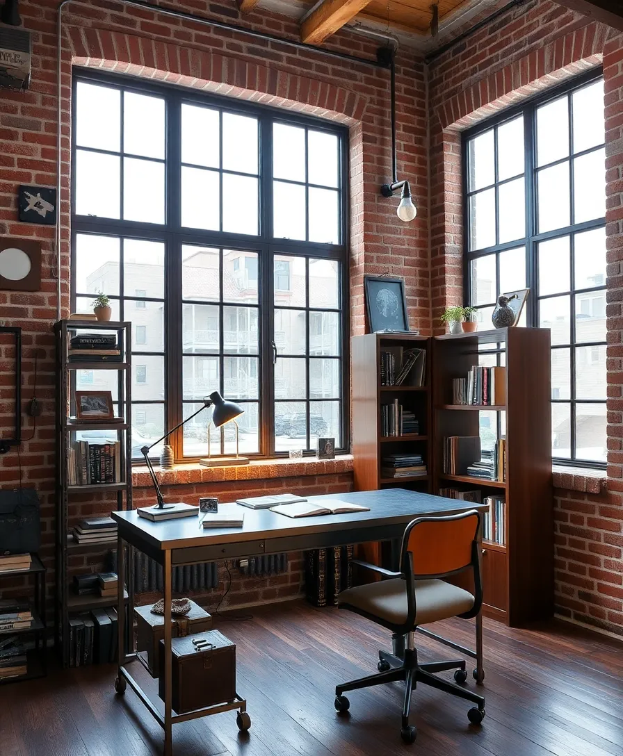 21 Stunning Home Office Inspo Ideas That'll Transform Your Workday 8 21 Stunning Home Office Inspo Ideas That'll Transform Your Workday (You Won't Believe #15!) - 5. Industrial Chic