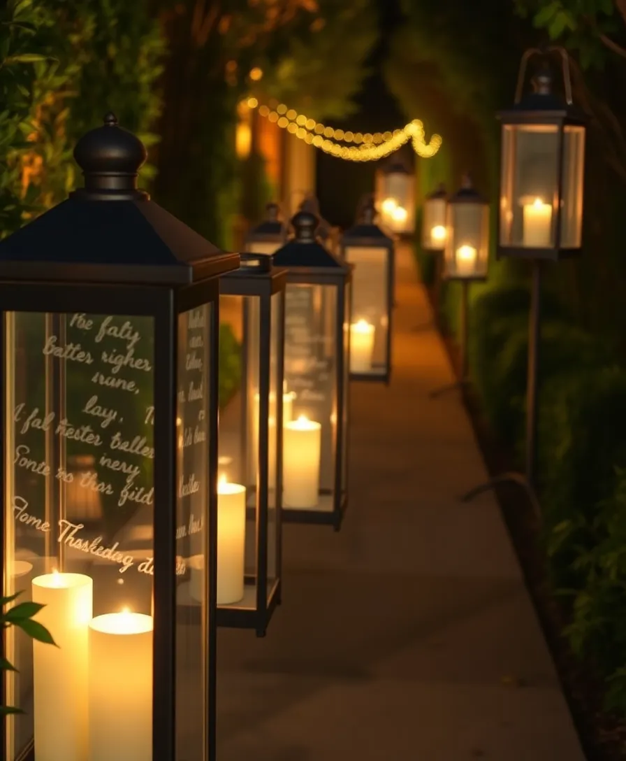 21 Heartfelt Memorial Service Decorations That Will Honor Your Loved One's Memory 6 21 Heartfelt Memorial Service Decorations That Will Honor Your Loved One's Memory! - 3. Lanterns with Messages