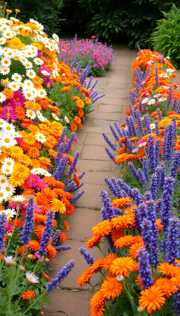 21 Extremely Beautiful Landscaping Design Ideas That Will Transform Your Yard! - 4. Colorful Flower Borders