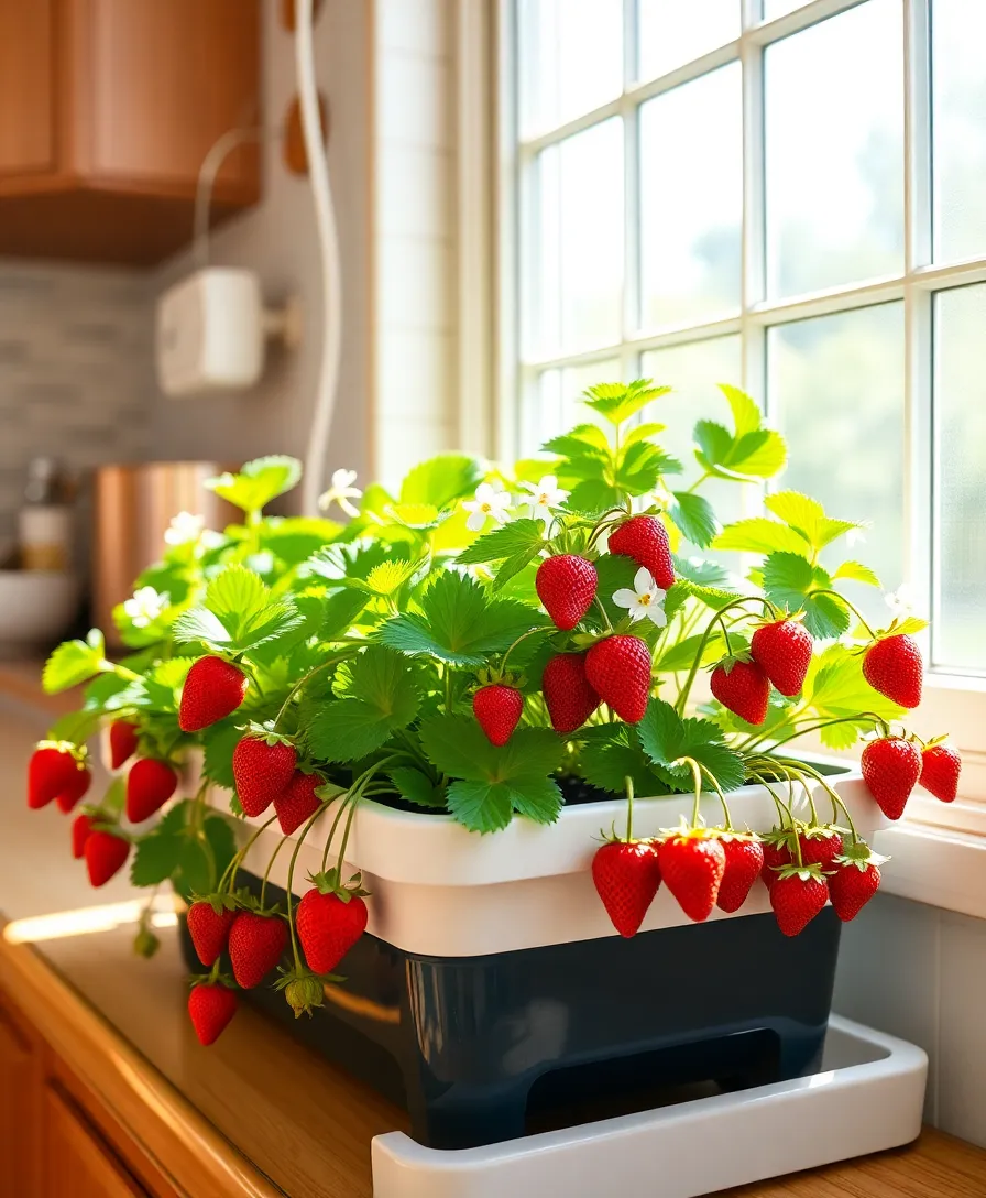 21 Indoor Hydroponic Gardening Ideas That Will Transform Your Space! 10 21 Indoor Hydroponic Gardening Ideas That Will Transform Your Space! - 7. Hydroponic Strawberry Planter