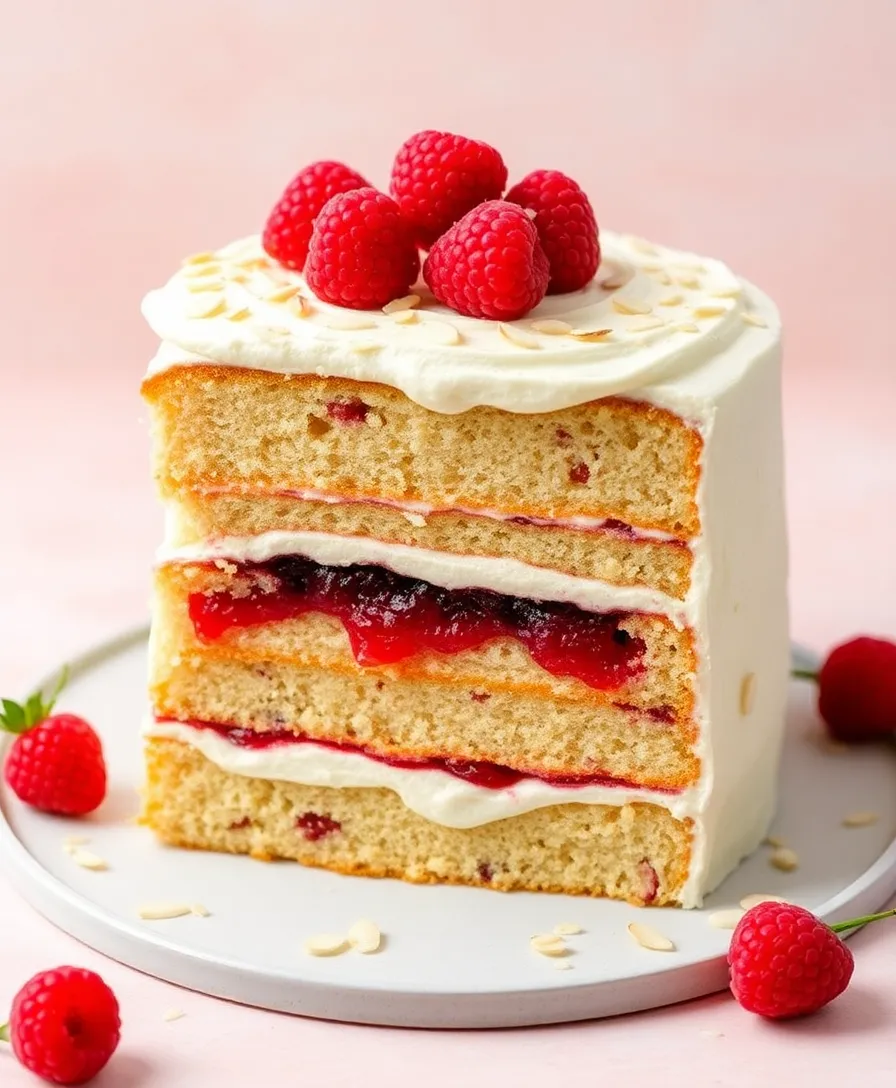 21 Gorgeous Easter Cakes You’ll Want to Bake This Spring! 9 21 Gorgeous Easter Cakes You’ll Want to Bake This Spring! - 6. Raspberry Almond Cake