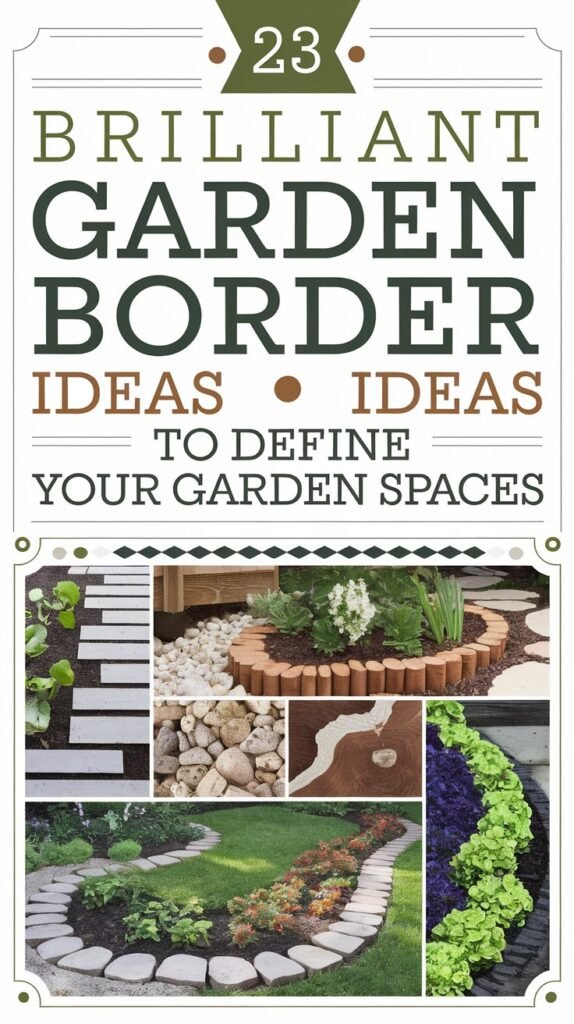 23 Brilliant Garden Border Ideas to Define Your Garden Spaces 6