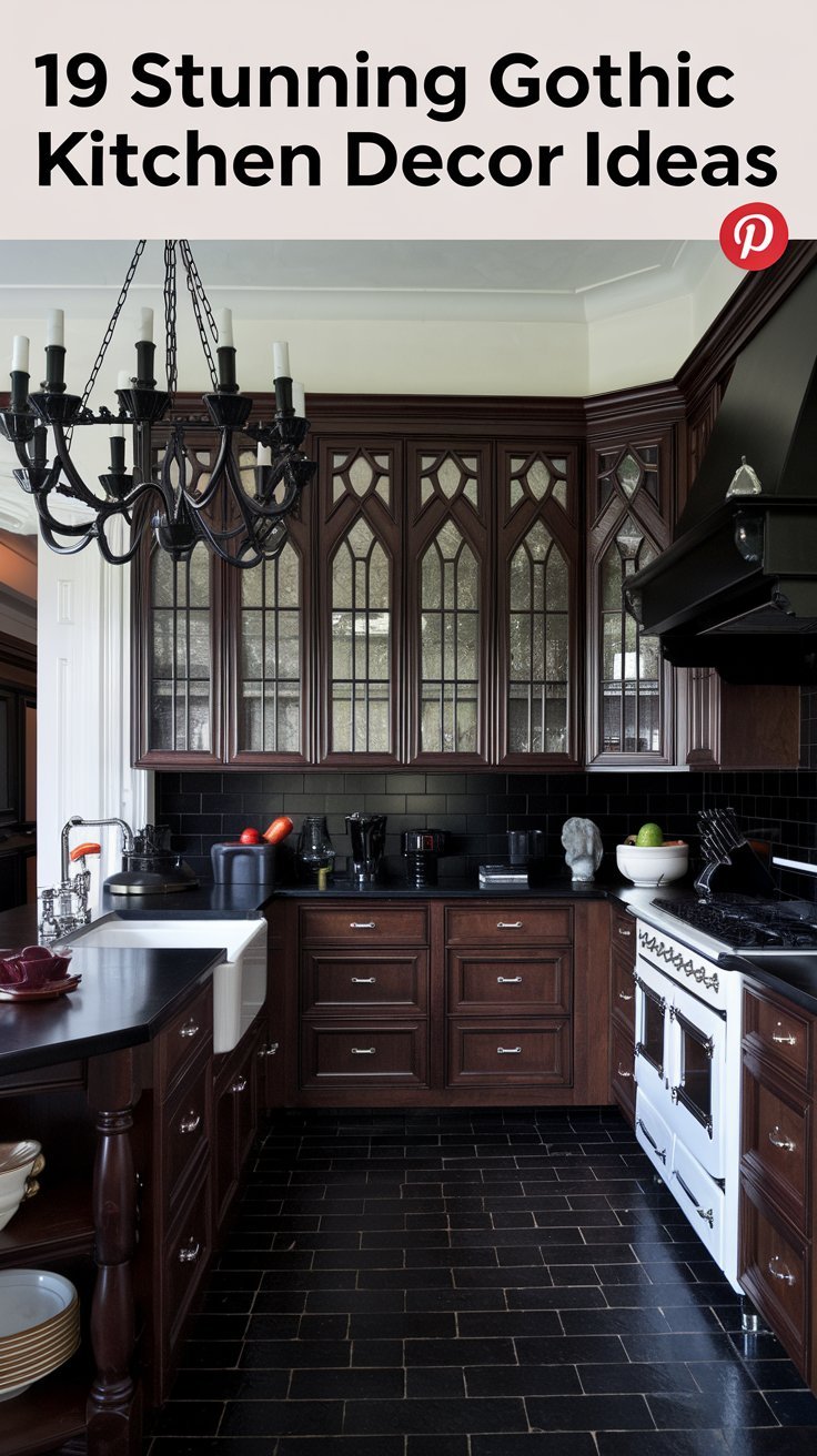 19 Stunning Gothic Kitchen Decor Ideas That Prove Dark Can Be Beautiful! 4