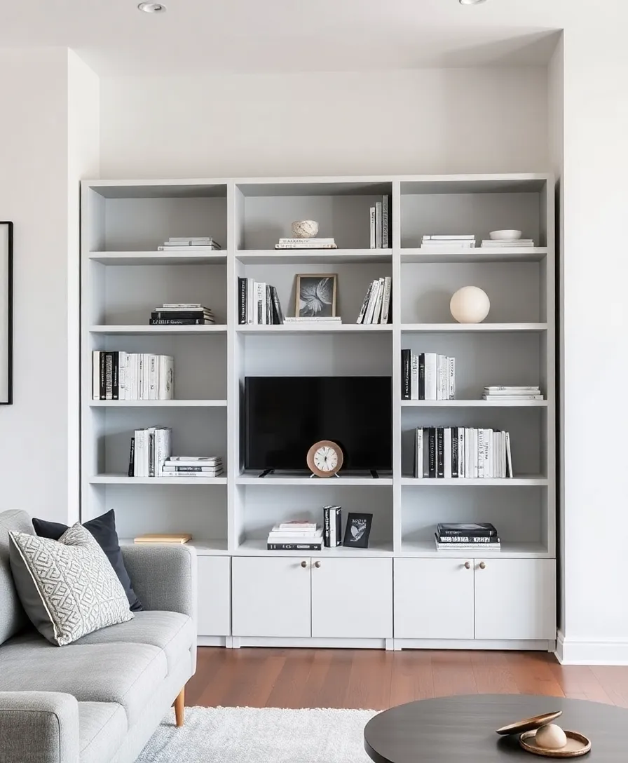 21 Stunning Hand-Painted Furniture Ideas That'll Transform Your Home 17 21 Stunning Hand-Painted Furniture Ideas That'll Transform Your Home (You Won't Believe #10!) - 14. Modern Minimalist Bookshelf