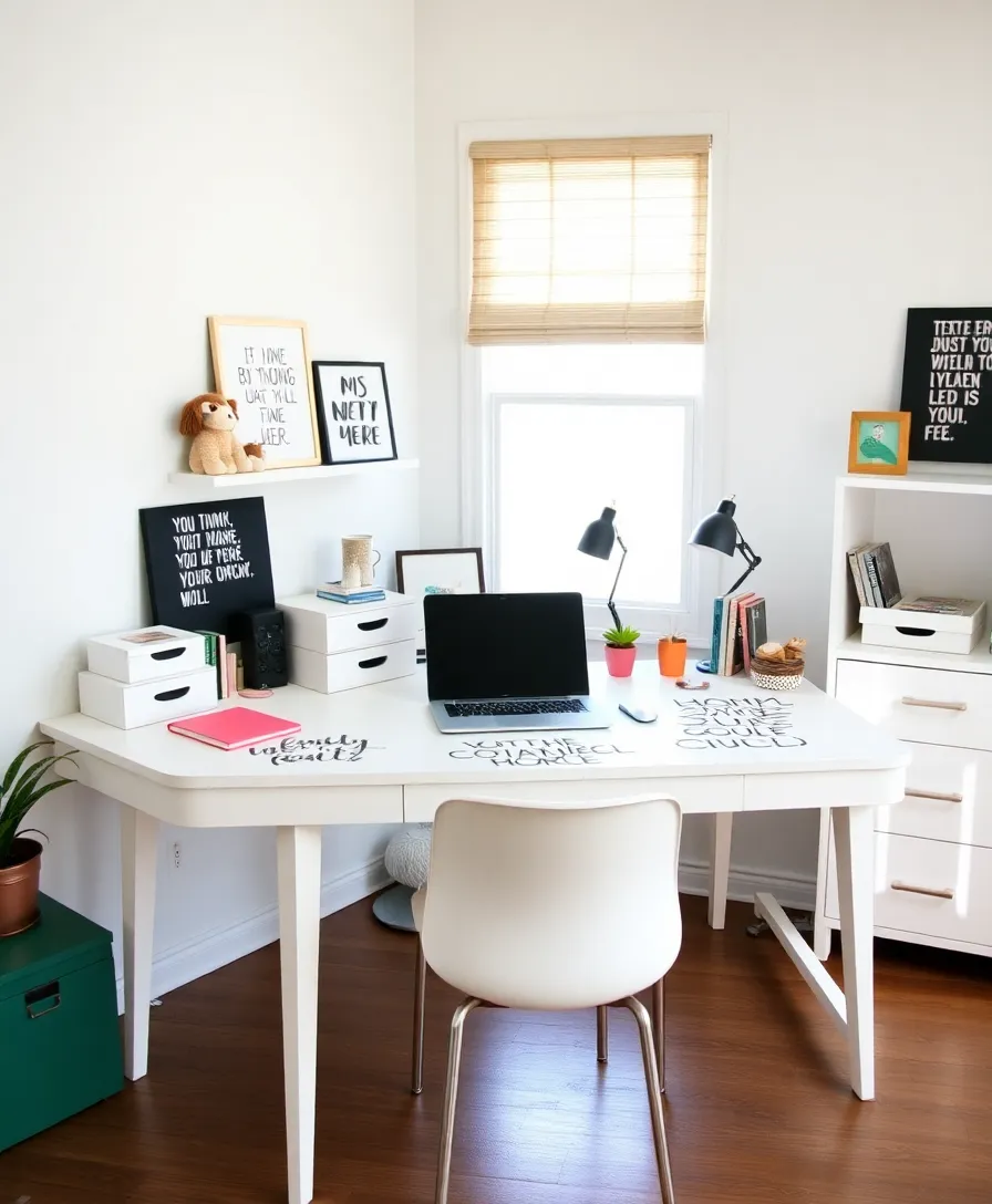 21 Stunning Hand-Painted Furniture Ideas That'll Transform Your Home 15 21 Stunning Hand-Painted Furniture Ideas That'll Transform Your Home (You Won't Believe #10!) - 12. Chic Office Desk