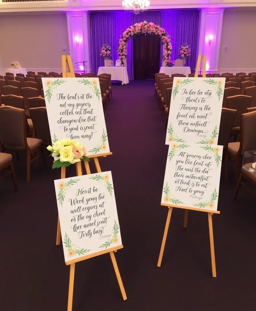 21 Heartfelt Memorial Service Decorations That Will Honor Your Loved One's Memory 12 21 Heartfelt Memorial Service Decorations That Will Honor Your Loved One's Memory! - 9. Heartfelt Quote Boards