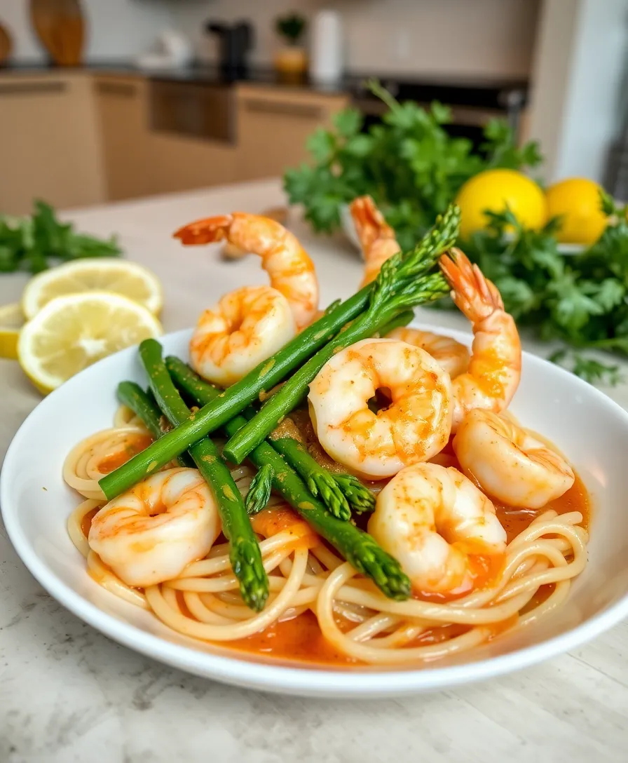 21 Easy Winter Dinner Recipes You'll Wish You Knew Sooner (Perfect for Busy Nights!) 18 21 Easy Winter Dinner Recipes You'll Wish You Knew Sooner (Perfect for Busy Nights!) - 15. Garlic Butter Shrimp and Asparagus