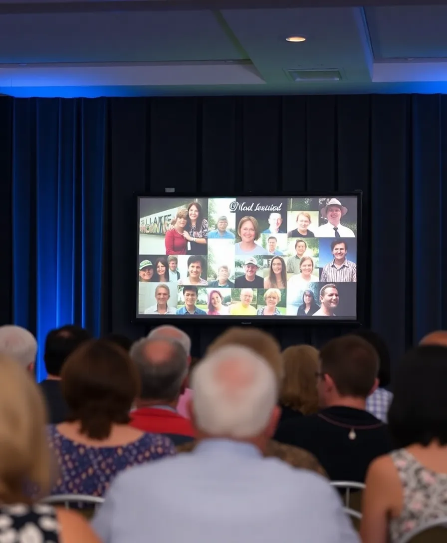 21 Heartfelt Memorial Service Decorations That Will Honor Your Loved One's Memory 20 21 Heartfelt Memorial Service Decorations That Will Honor Your Loved One's Memory! - 17. Tribute Video Montage