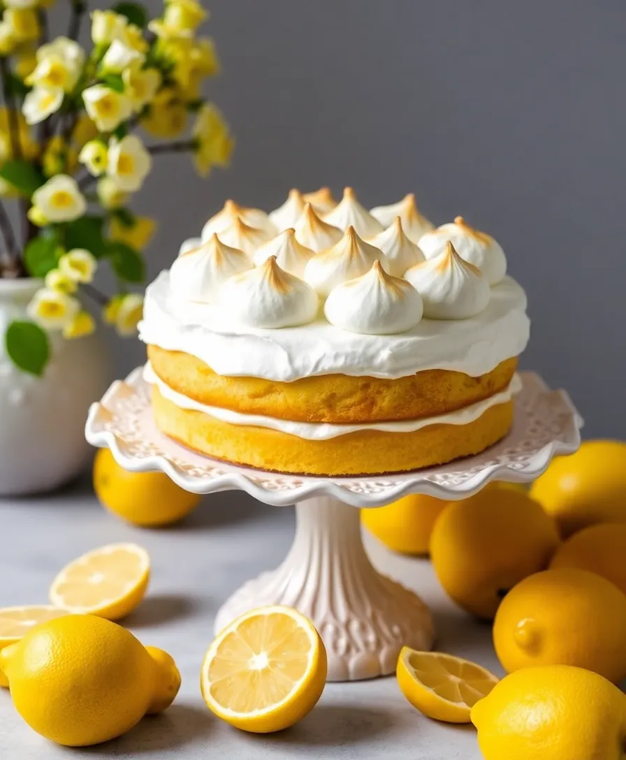 21 Gorgeous Easter Cakes You’ll Want to Bake This Spring! 24 21 Gorgeous Easter Cakes You’ll Want to Bake This Spring! - 21. Lemon Meringue Cake