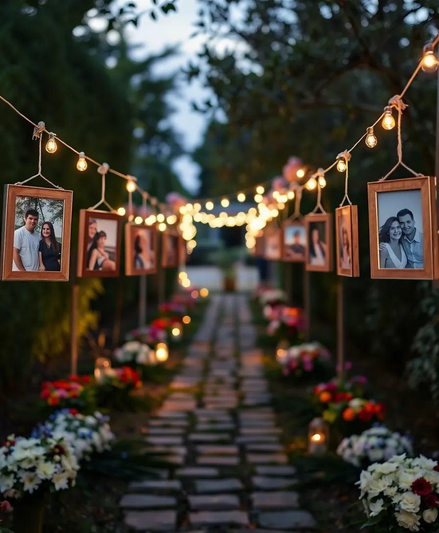 21 Heartfelt Memorial Service Decorations That Will Honor Your Loved One's Memory 13 21 Heartfelt Memorial Service Decorations That Will Honor Your Loved One's Memory! - 10. Memory Lane with Photos