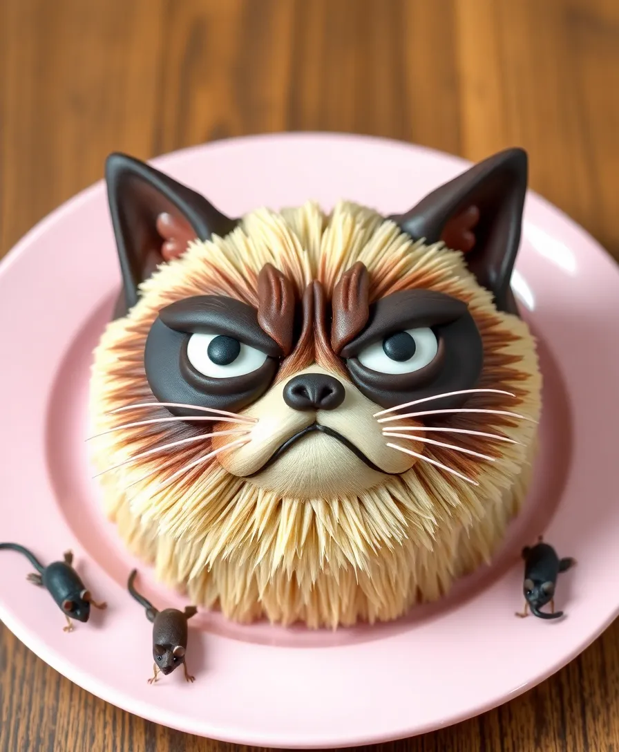 21 Hilarious Bento Cake Designs That Will Make You Laugh Out Loud! 4 21 Hilarious Bento Cake Designs That Will Make You Laugh Out Loud! - 1. The Grumpy Cat Cake