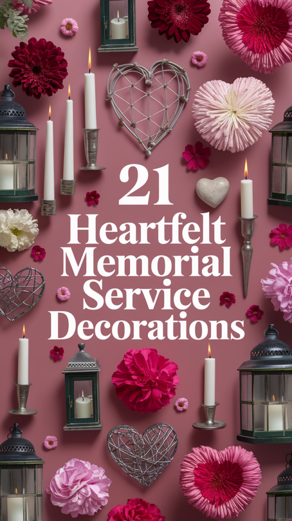 21 Heartfelt Memorial Service Decorations That Will Honor Your Loved One's Memory 3