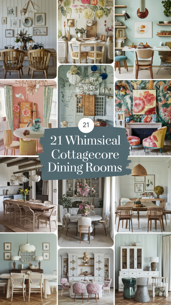 21 Whimsical Cottagecore Dining Rooms That'll Transport You to a Cozy Countryside! 26