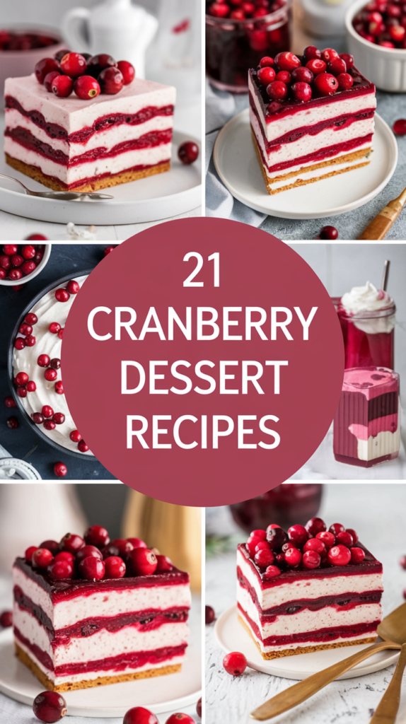 21 Irresistible Cranberry Dessert Recipes You’ll Want to Make This Holiday Season! 1