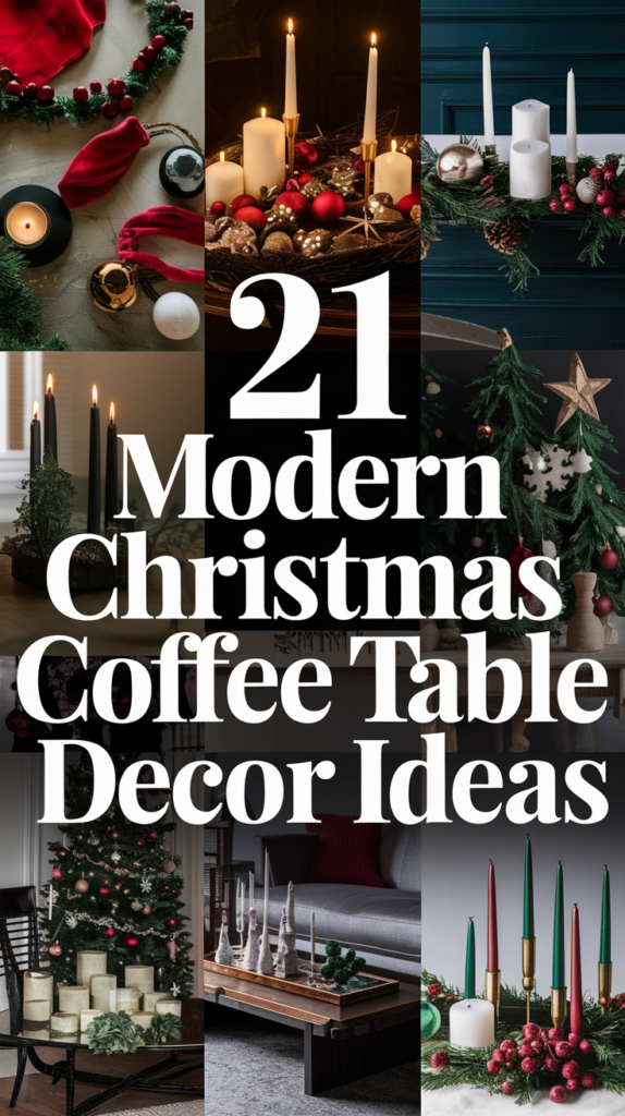 21 Christmas Coffee Table Decor Ideas That Will Have Your Guests Raving! 2