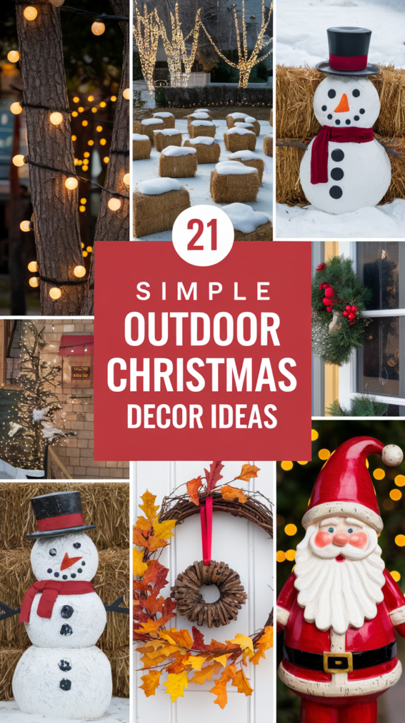 21 Simple Outdoor Christmas Decor Ideas to Transform Your Yard 4