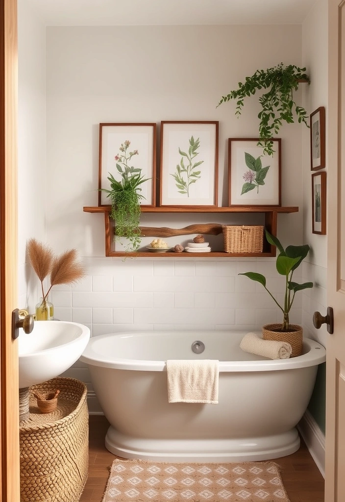21 Home Spa Bathroom Ideas That'll Transform Your Daily Routine into a Luxurious Escape! 20 21 Home Spa Bathroom Ideas That'll Transform Your Daily Routine into a Luxurious Escape! - 17. Nature-Inspired Decor