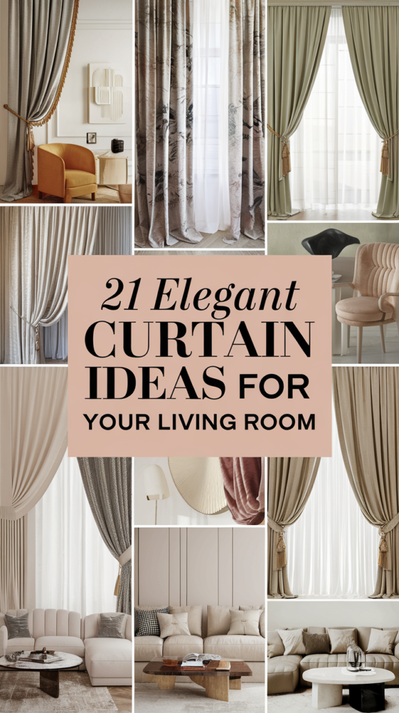 21 Elegant Curtain Ideas for Your Living Room That Will Transform Your Space! 2