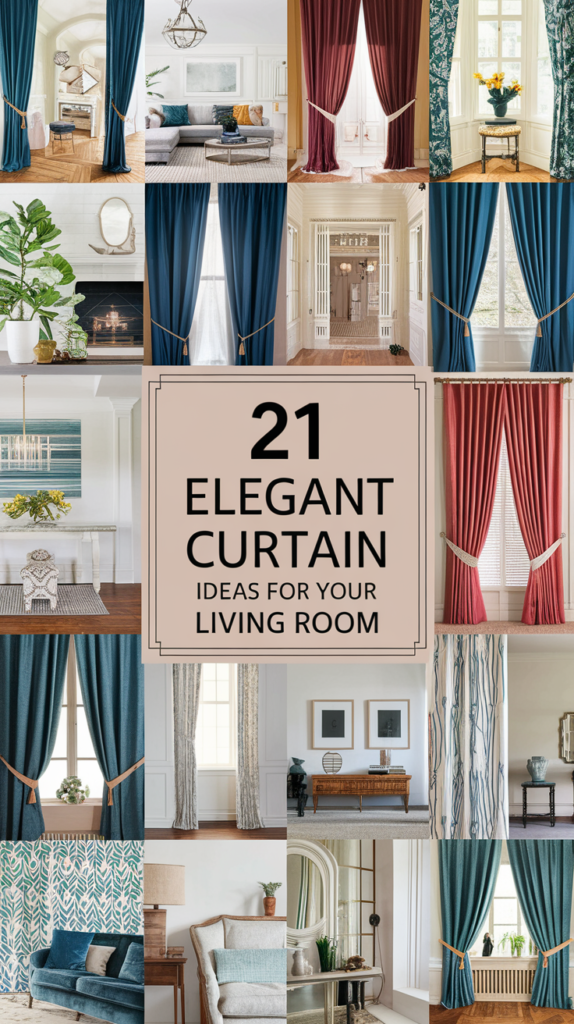 21 Elegant Curtain Ideas for Your Living Room That Will Transform Your Space! 25