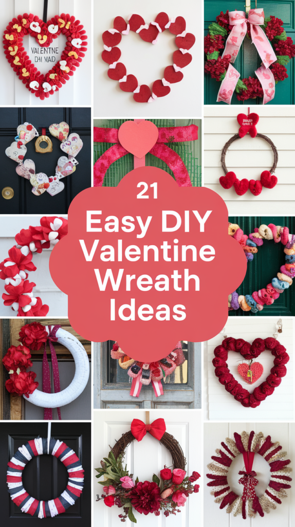 21 Easy DIY Valentine Wreath Ideas That Will Wow Your Guests! 26