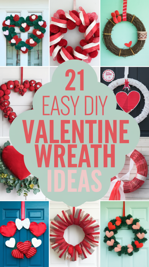 21 Easy DIY Valentine Wreath Ideas That Will Wow Your Guests! 25