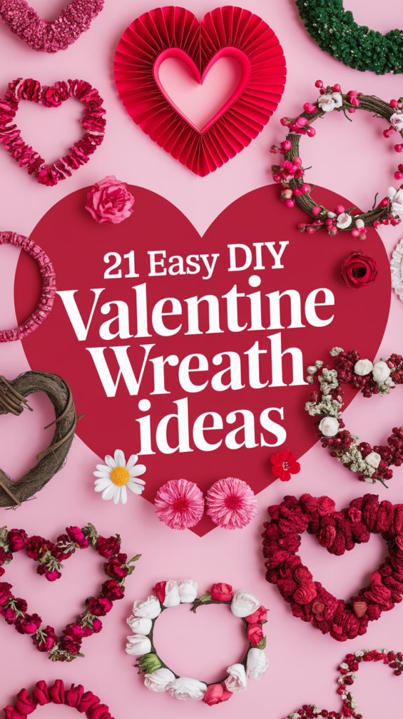 21 Easy DIY Valentine Wreath Ideas That Will Wow Your Guests! 2