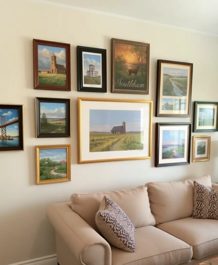 21 Classic Southern Home Decor Ideas That Will Make Your Living Room Feel Like a Warm Hug! 10 21 Classic Southern Home Decor Ideas That Will Make Your Living Room Feel Like a Warm Hug! - 6. Southern Artwork