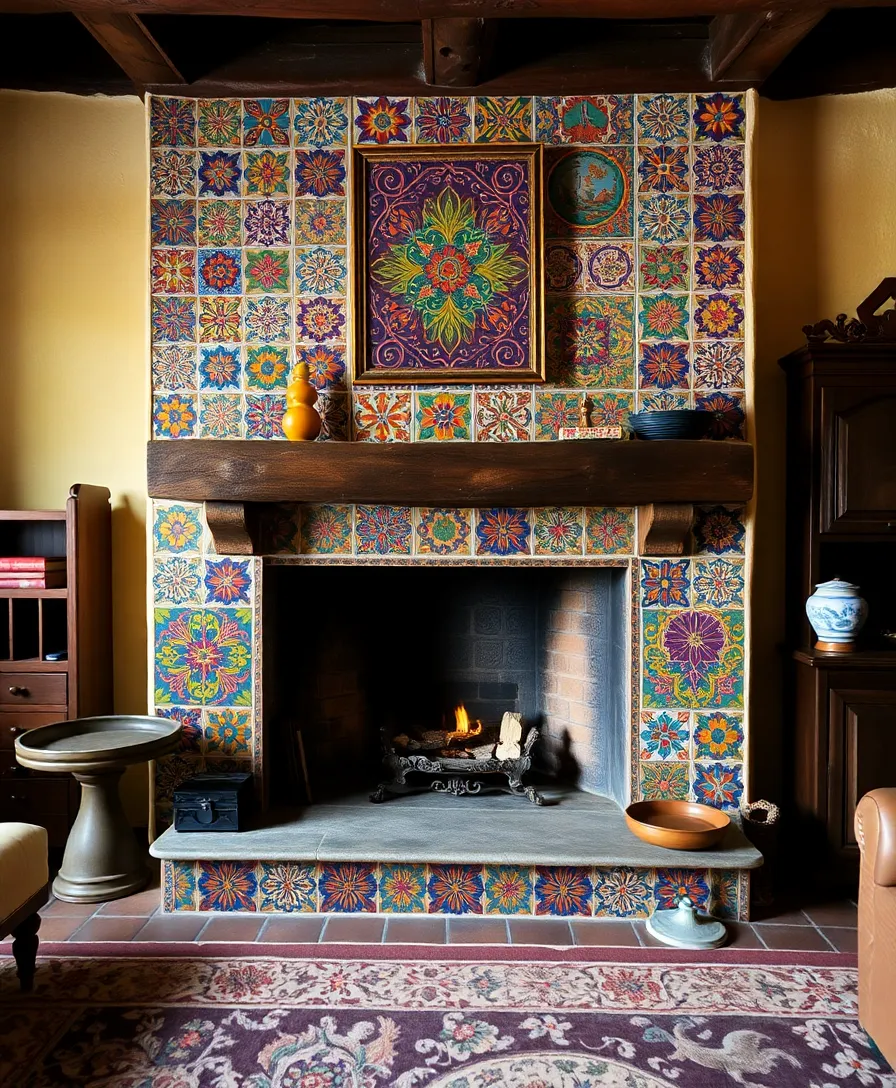 21 Rustic Mexican Decor Ideas That Will Transform Your Living Room Into a Cozy Retreat! 16 21 Rustic Mexican Decor Ideas That Will Transform Your Living Room Into a Cozy Retreat! - 13. Mexican Tiles
