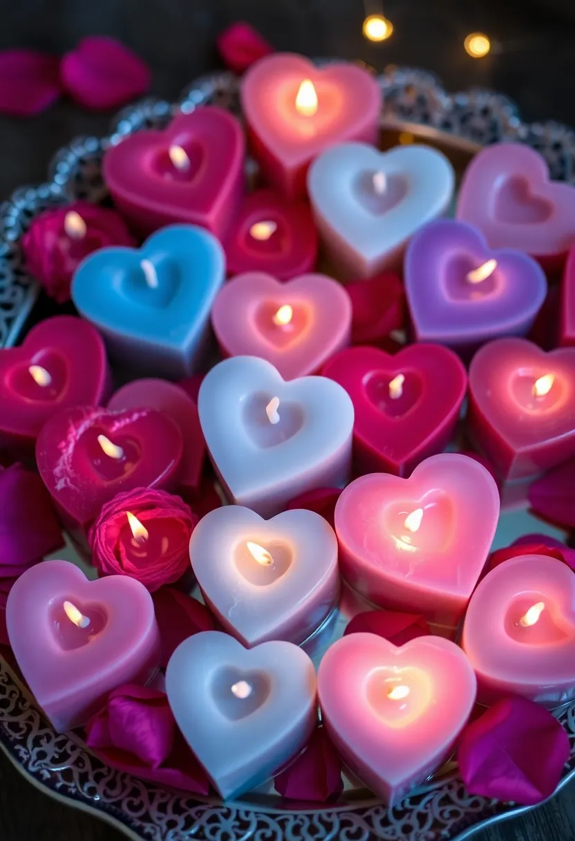 21 Easy DIY Valentine's Day Decorations That Will Fill Your Home with Love! 9 21 Easy DIY Valentine's Day Decorations That Will Fill Your Home with Love! - 6. Heart-Shaped Candles