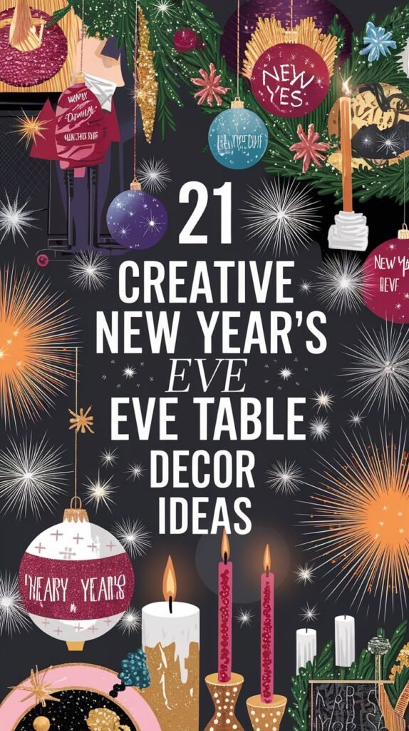 21 Creative New Year’s Eve Table Decor Ideas for a Party That Shines Bright! 27