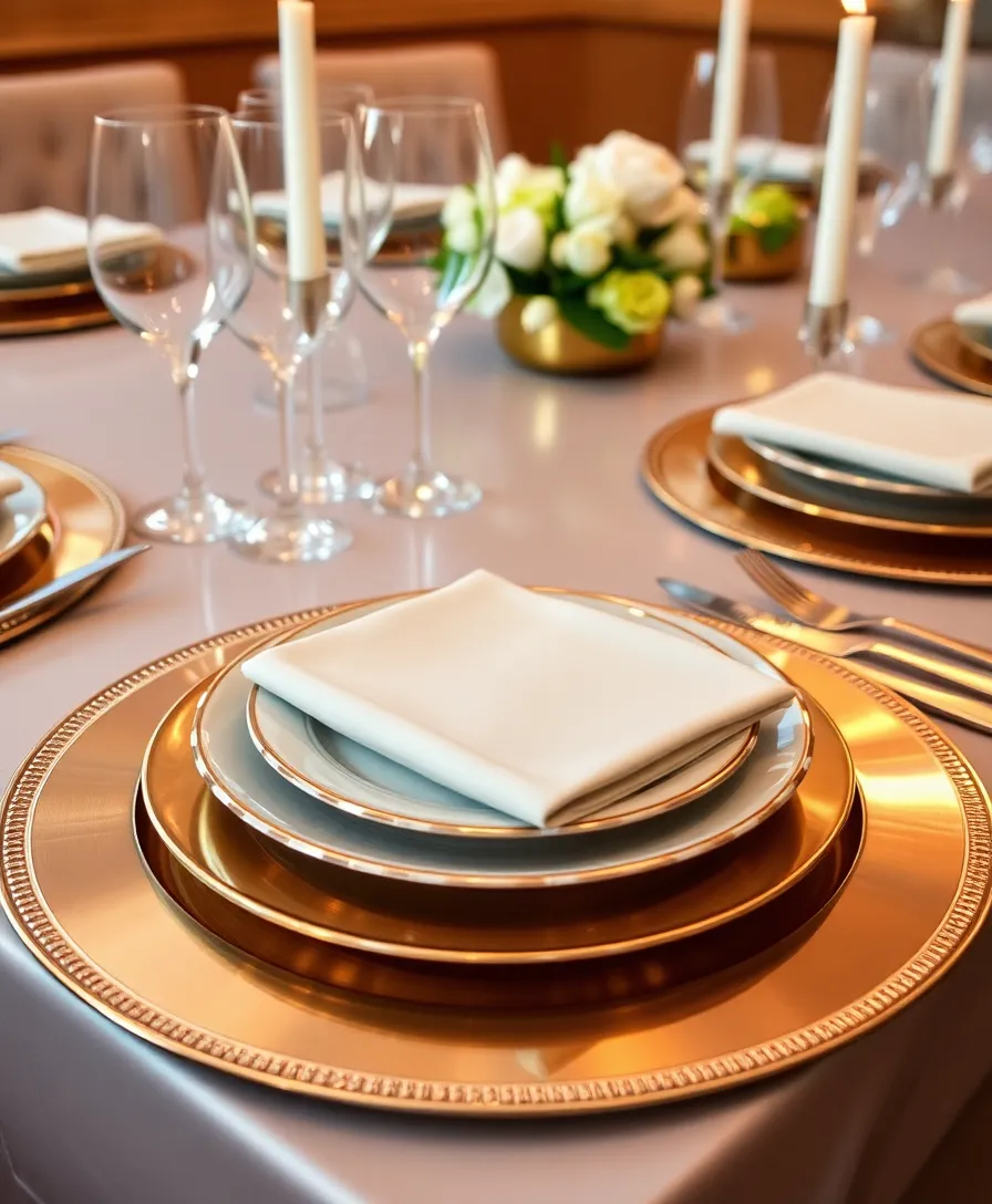 21 Creative New Year’s Eve Table Decor Ideas for a Party That Shines Bright! 22 21 Creative New Year’s Eve Table Decor Ideas for a Party That Shines Bright! - 17. Elegant Chargers and Plates