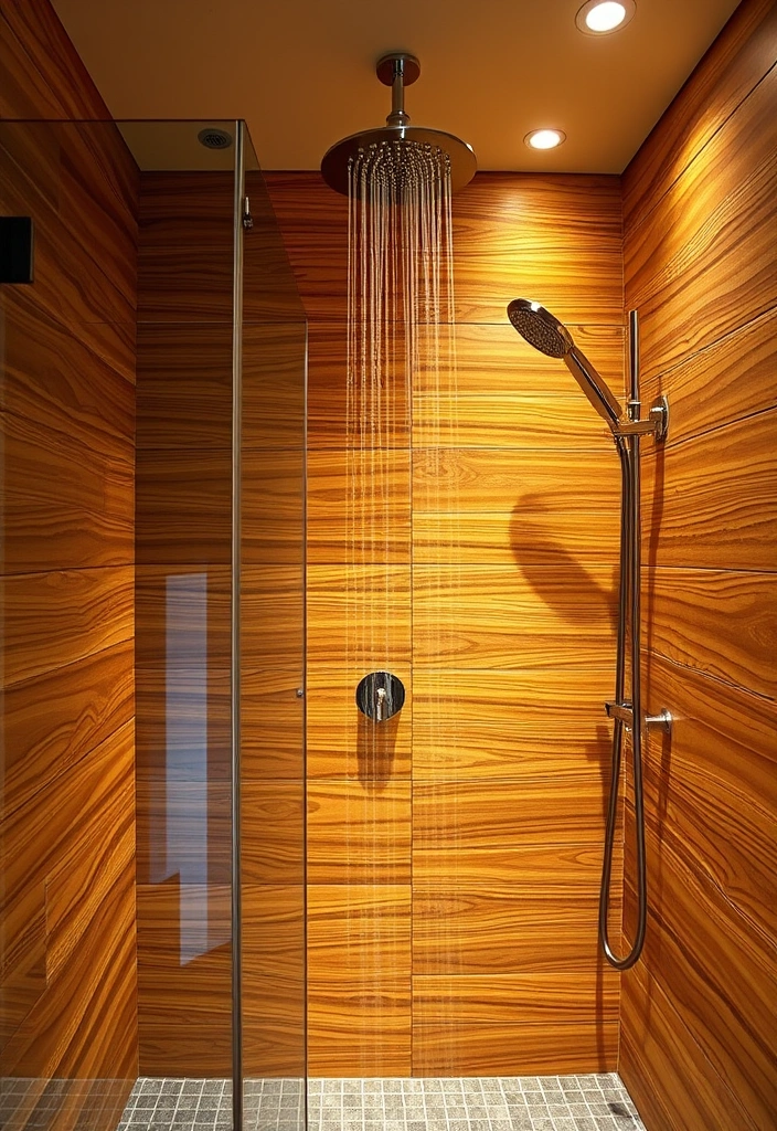 19 Luxury Bathroom Remodel Shower Ideas That Will Make You Feel Like Royalty! 15 19 Luxury Bathroom Remodel Shower Ideas That Will Make You Feel Like Royalty! - 12. Textured Wall Panels