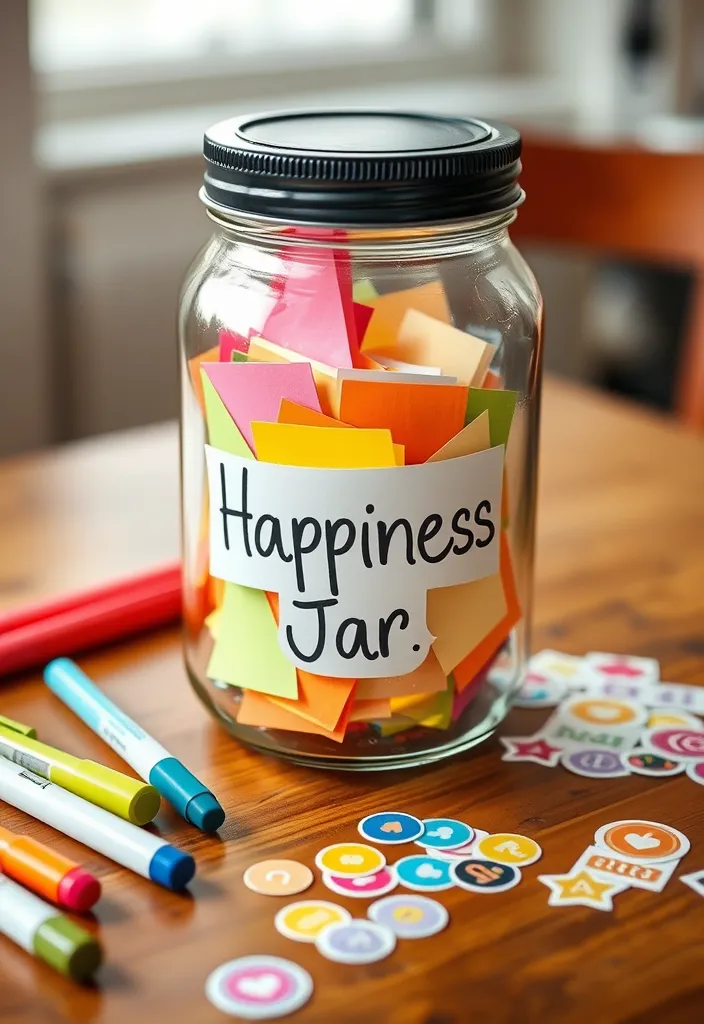 21 Uplifting Crafts and DIYs That Will Boost Your Mood Instantly! 7 21 Uplifting Crafts and DIYs That Will Boost Your Mood Instantly! - 4. Happiness Jars