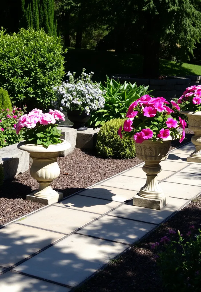 21 Decorative Garden Planters That Will Make Your Neighbors Jealous 14 21 Decorative Garden Planters That Will Make Your Neighbors Jealous (Check Out #12!) - 11. Elegant Stone Planters