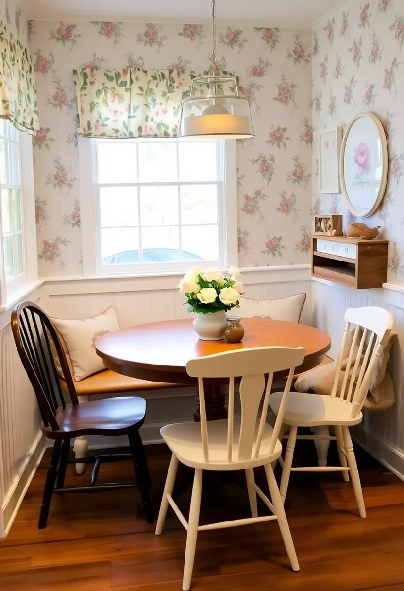 21 Corner Dining Nook Ideas That Will Transform Your Small Space Into a Cozy Retreat! 15 21 Corner Dining Nook Ideas That Will Transform Your Small Space Into a Cozy Retreat! - 12. Country Cottage