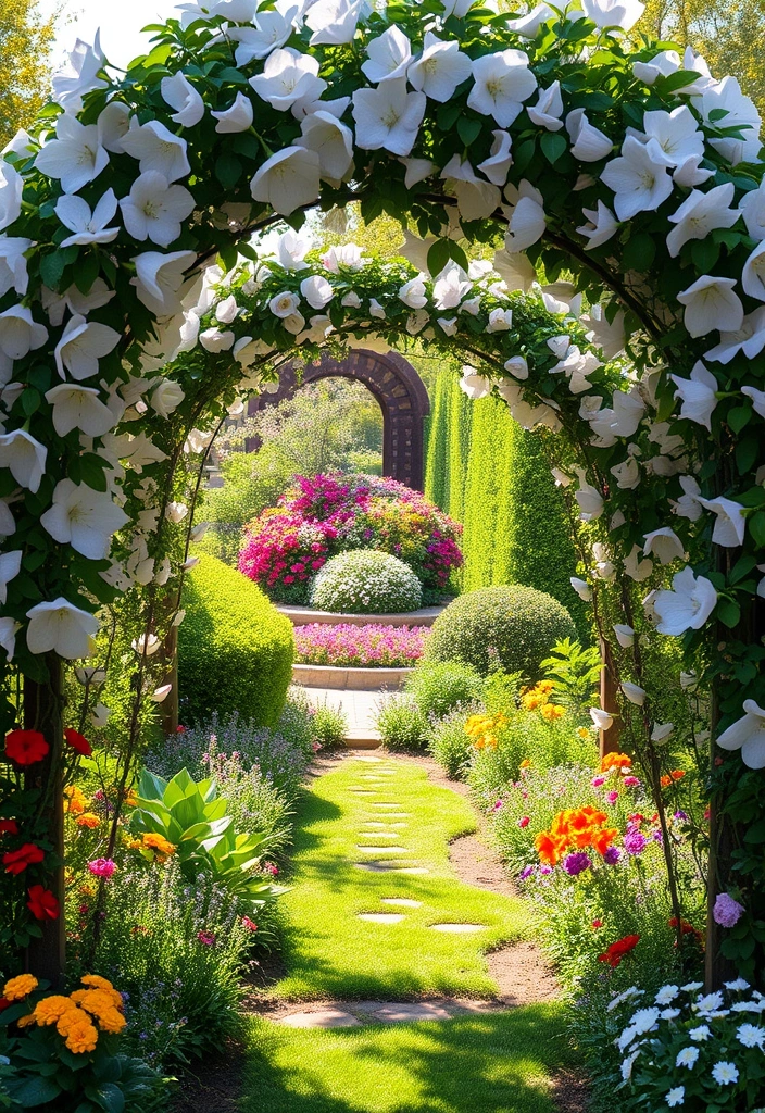 21 DIY Cut Flower Garden Layouts You Can Create This Weekend (#6 Will Surprise You!) 16 21 DIY Cut Flower Garden Layouts You Can Create This Weekend (#6 Will Surprise You!) - 13. The Arched Pathway Garden