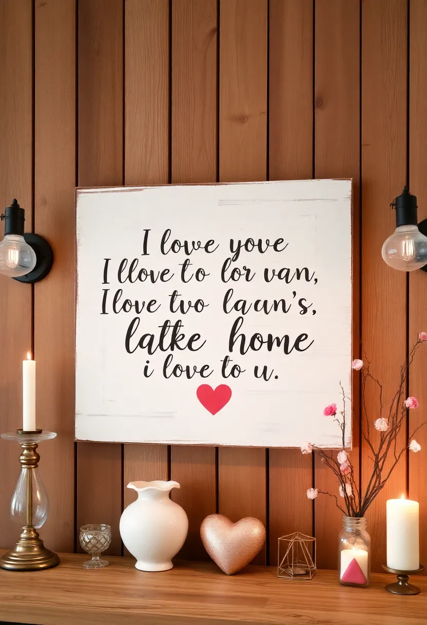 21 Creative Farmhouse Valentine Decor Ideas That Will Transform Your Home! 23 21 Creative Farmhouse Valentine Decor Ideas That Will Transform Your Home! - 20. Farmhouse Valentine Sign