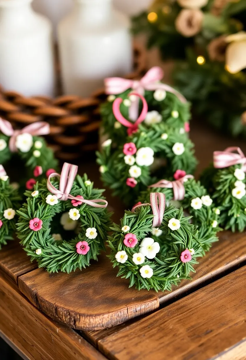 21 Easy DIY Valentine Wreath Ideas That Will Wow Your Guests! 20 21 Easy DIY Valentine Wreath Ideas That Will Wow Your Guests! - 17. Mini Wreaths