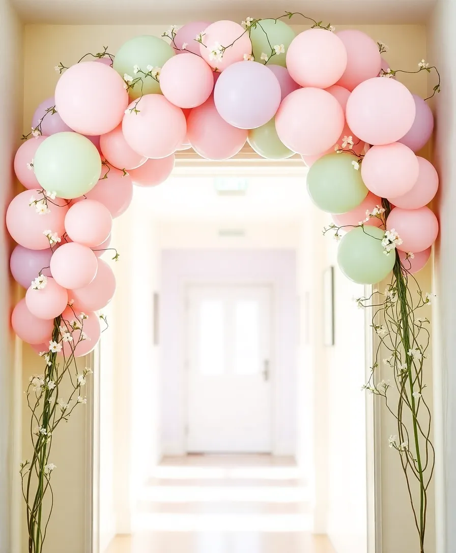 21 Easter Balloons to Transform Your Home into a Whimsical Wonderland! 4 21 Easter Balloons to Transform Your Home into a Whimsical Wonderland! - 1. Pastel Balloon Arch