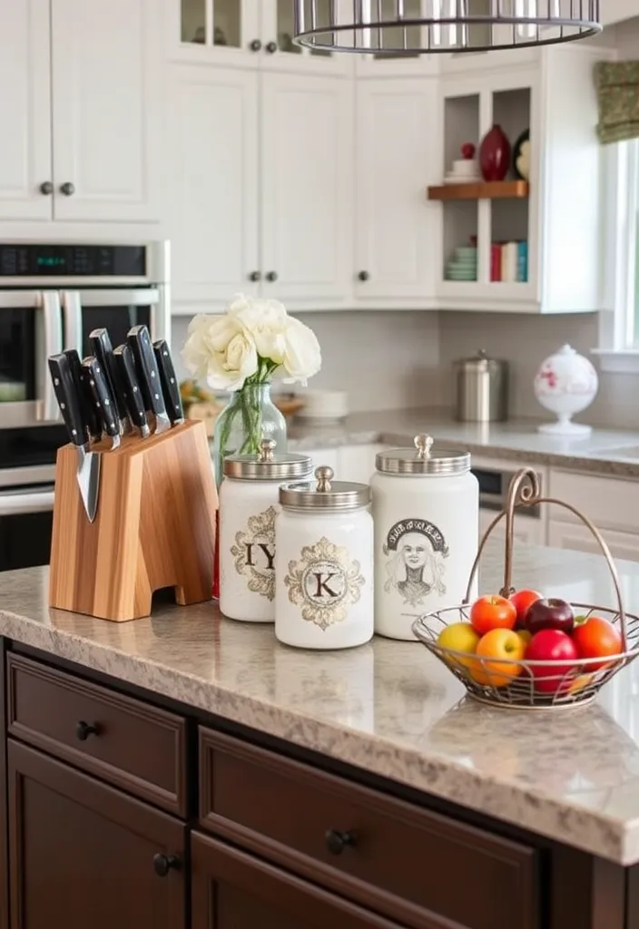 21 Kitchen Island Countertop Decor Ideas to Inspire Your Next Project! 13 21 Kitchen Island Countertop Decor Ideas to Inspire Your Next Project! - 10. Functional Decor