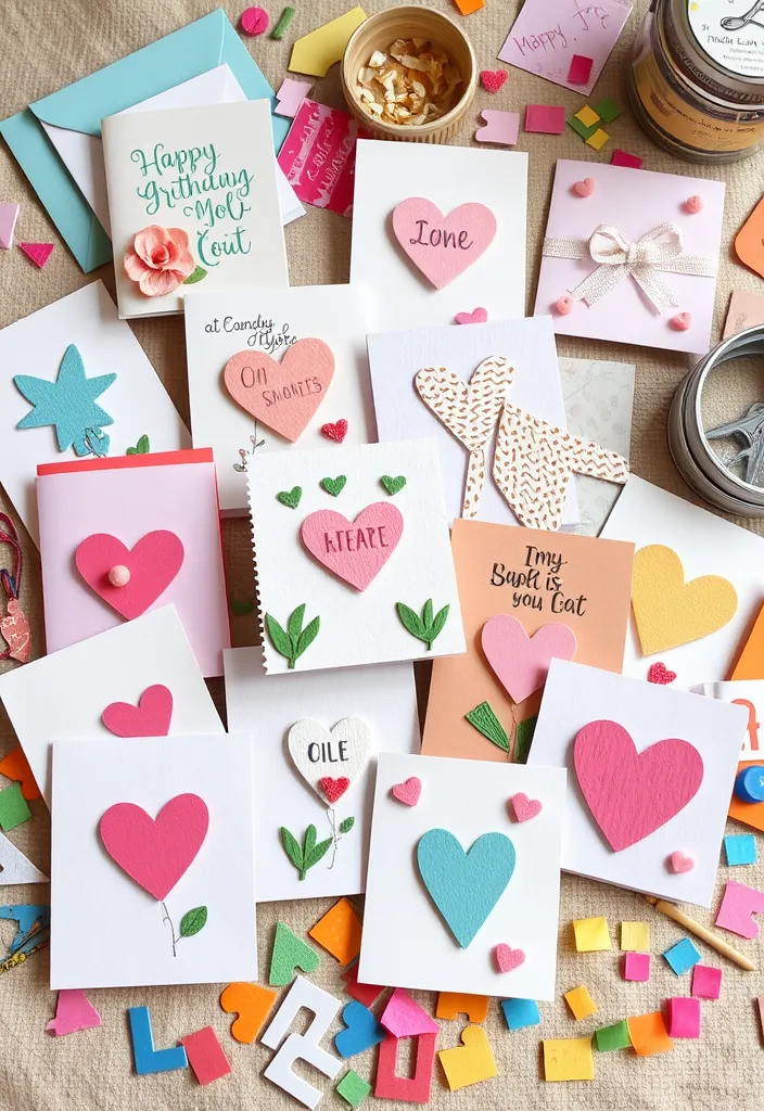 21 Spring Crafts for Adults That'll Make Your Friends Jealous 15 21 Spring Crafts for Adults That'll Make Your Friends Jealous (Don't Miss #14!) - 12. Handmade Spring Greeting Cards