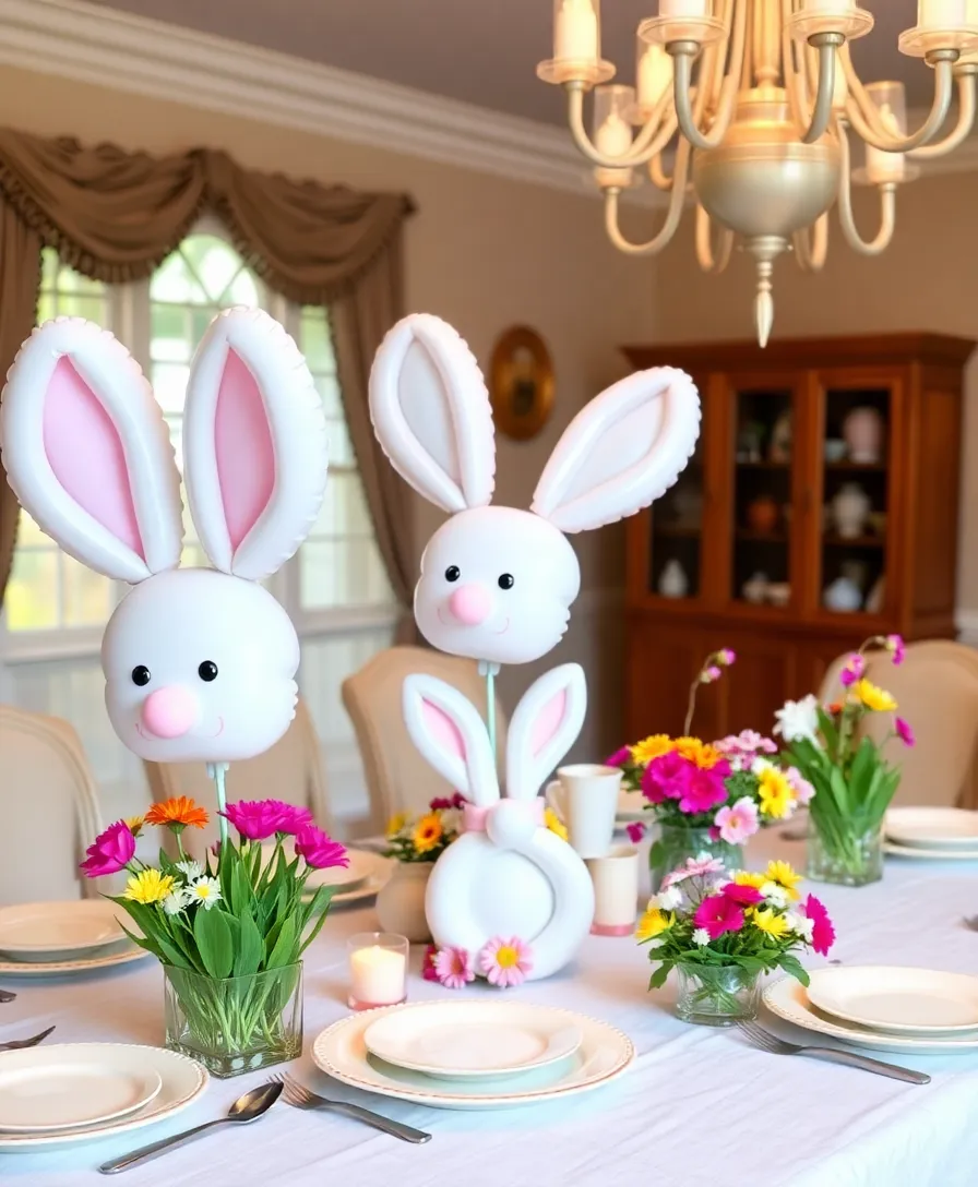 21 Easter Balloons to Transform Your Home into a Whimsical Wonderland! 5 21 Easter Balloons to Transform Your Home into a Whimsical Wonderland! - 2. Bunny Balloon Bouquets