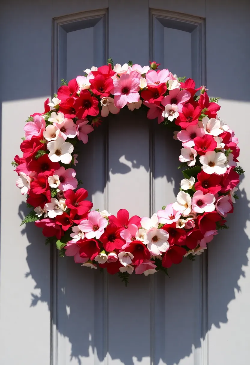 21 Easy DIY Valentine Wreath Ideas That Will Wow Your Guests! 7 21 Easy DIY Valentine Wreath Ideas That Will Wow Your Guests! - 4. Floral Love Wreath